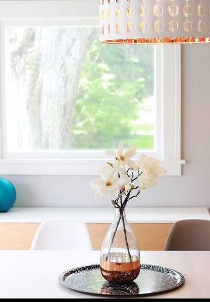 19" Faux Magnolia Stem White