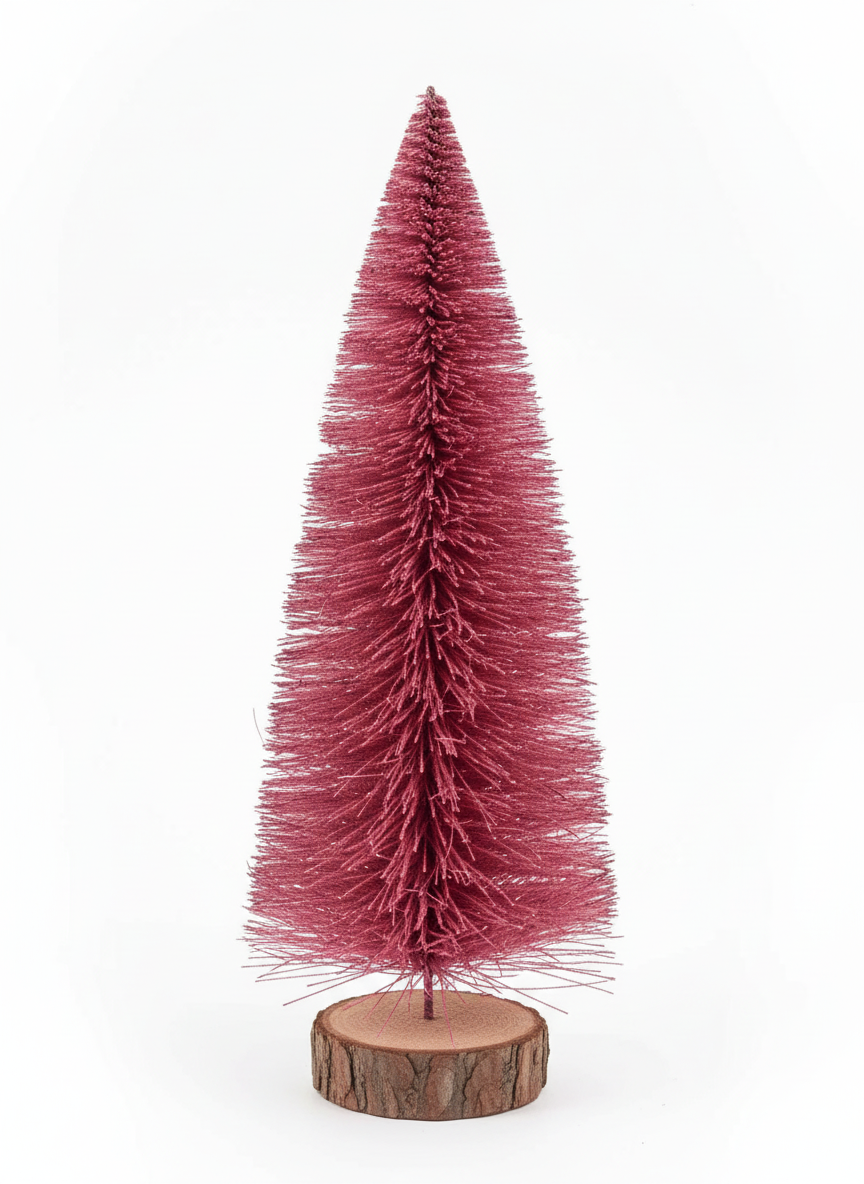 Medium Dark Pink Bottle Brush Tree