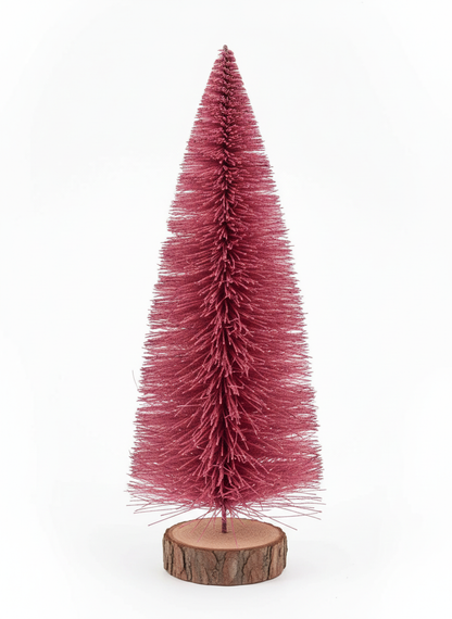 Medium Dark Pink Bottle Brush Tree