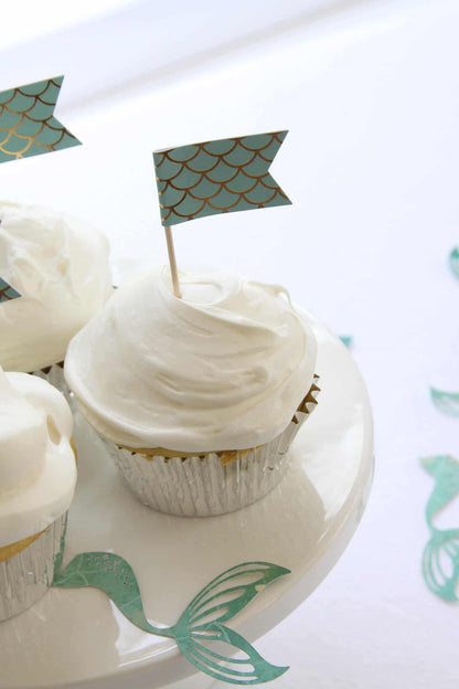 Mermaid Party Cupcake Toppers