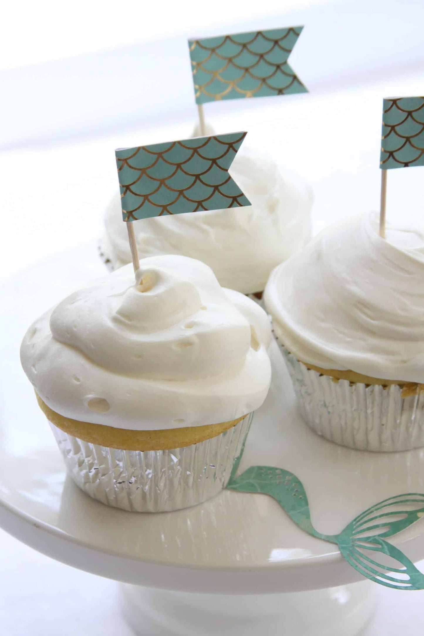 Mermaid Party Cupcake Toppers