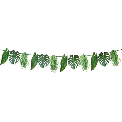 Monstera and Palm Leaf Tropical Garland