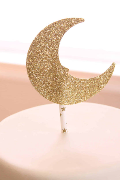 Moon Cake Topper- Gold & Silver