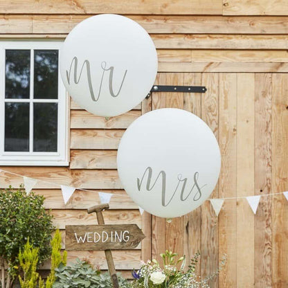 Mr and Mrs Wedding Balloons