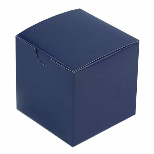 Navy Wedding Favor Boxes - 3 inch