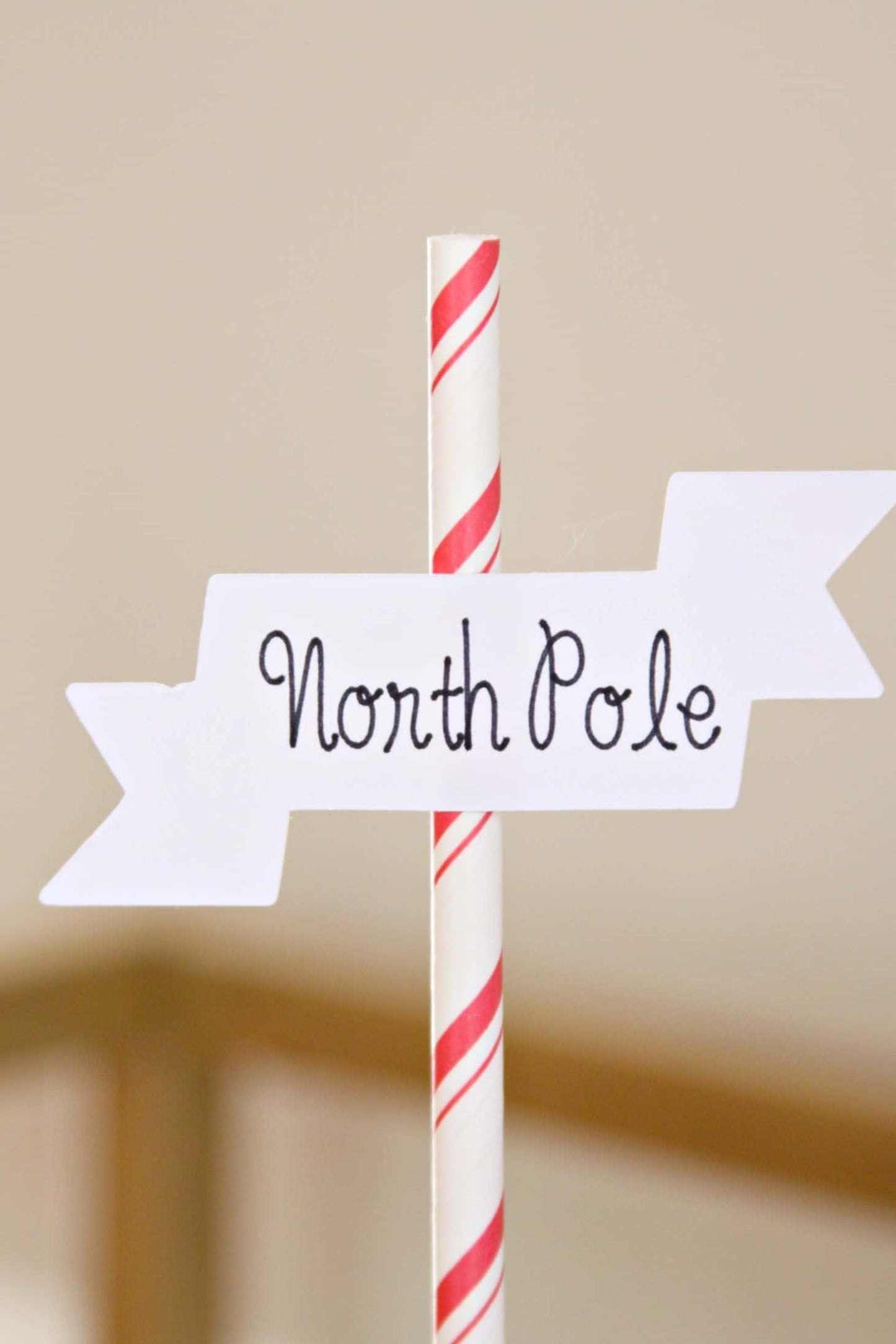 North Pole Cake topper for Polar Express Party