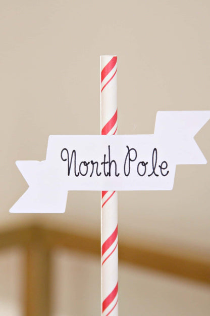 North Pole Cake topper for Polar Express Party