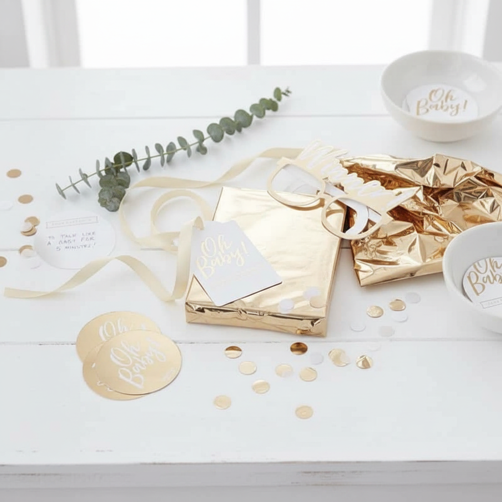 Oh Baby Game Components Elegant Setup