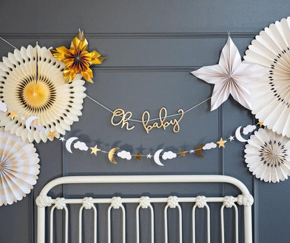 Oh Baby Moon and Stars Wall Decor
