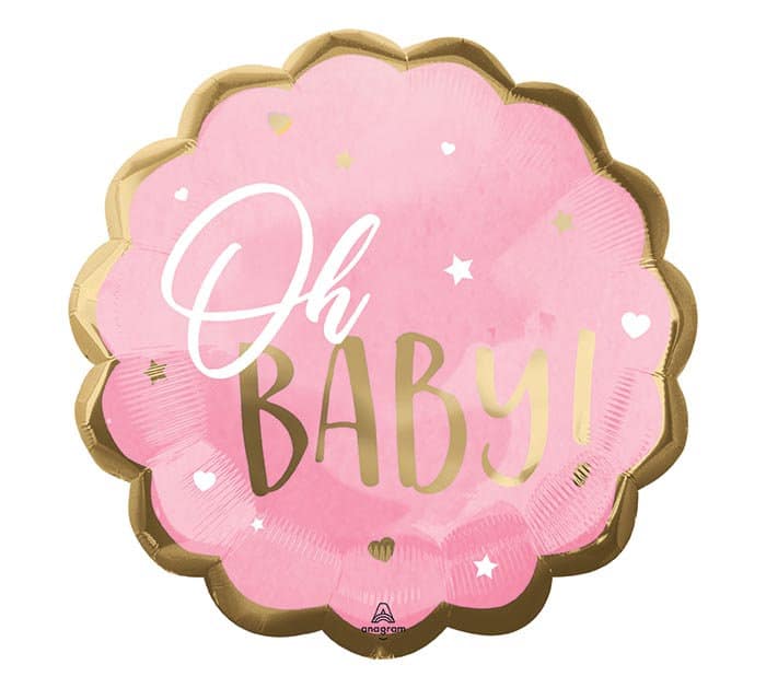 Oh Baby - Pink Baby Girl Balloon