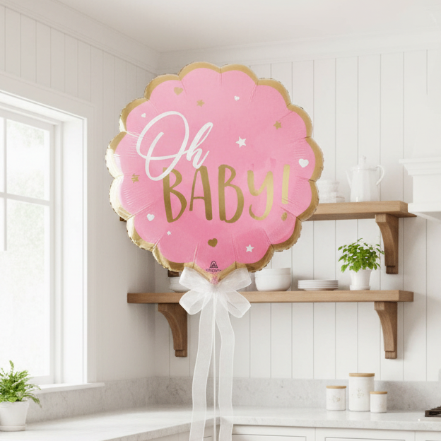 Oh Baby Pink Balloon French Country Kitchen