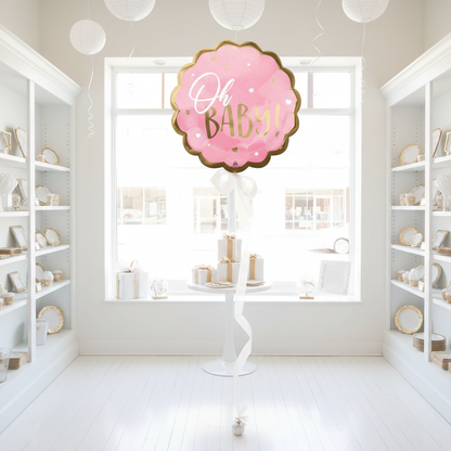 Oh Baby Pink Balloon Party Store Window
