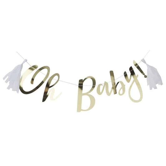 Oh Baby Shower Banner