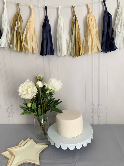 Oh Boy Gold and Navy Tassel Garland