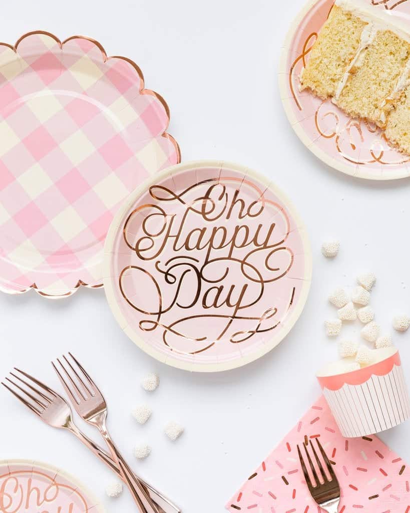 Oh Happy Day Cake Plates