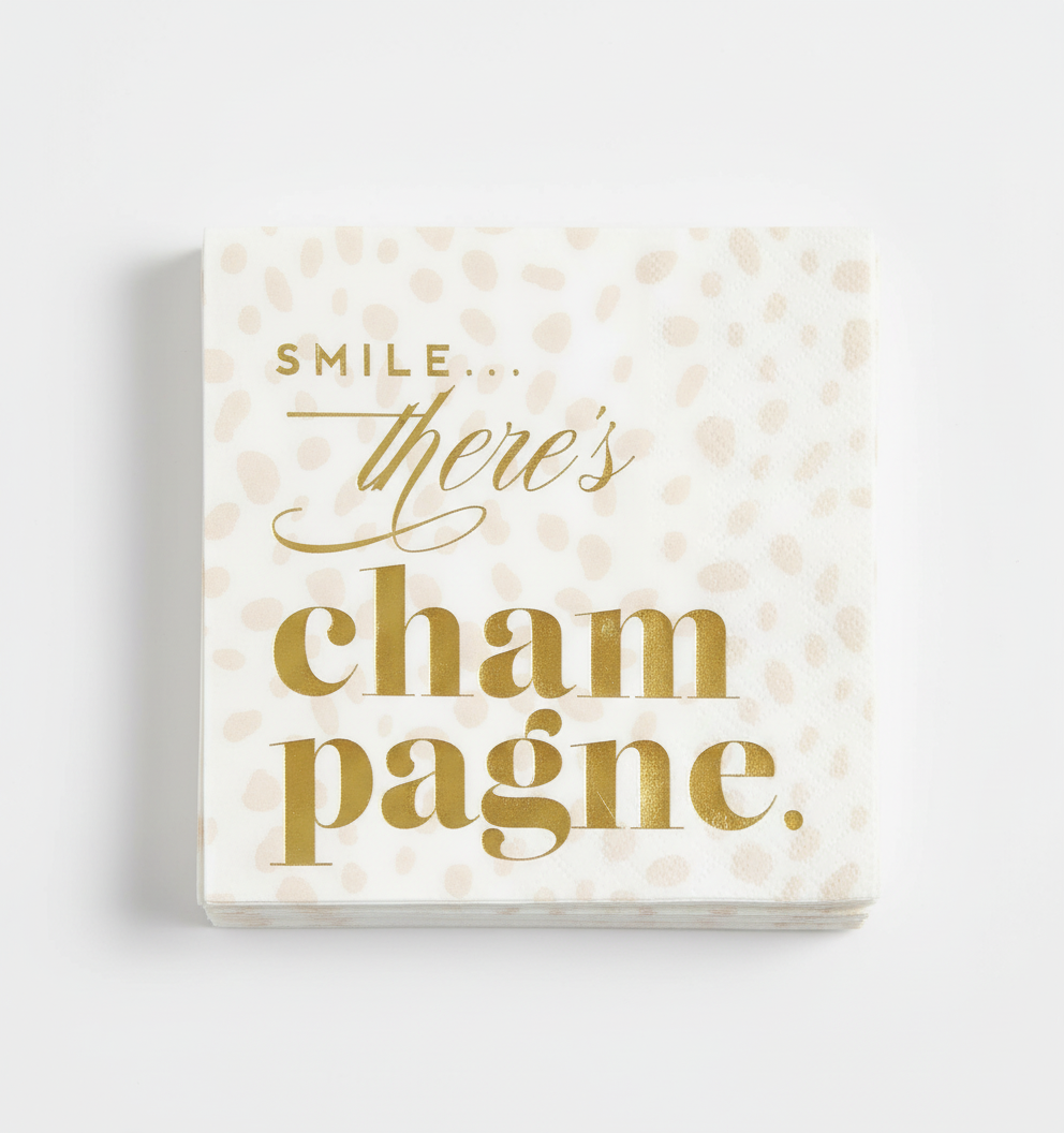 Overhead flat lay of leopard print napkins