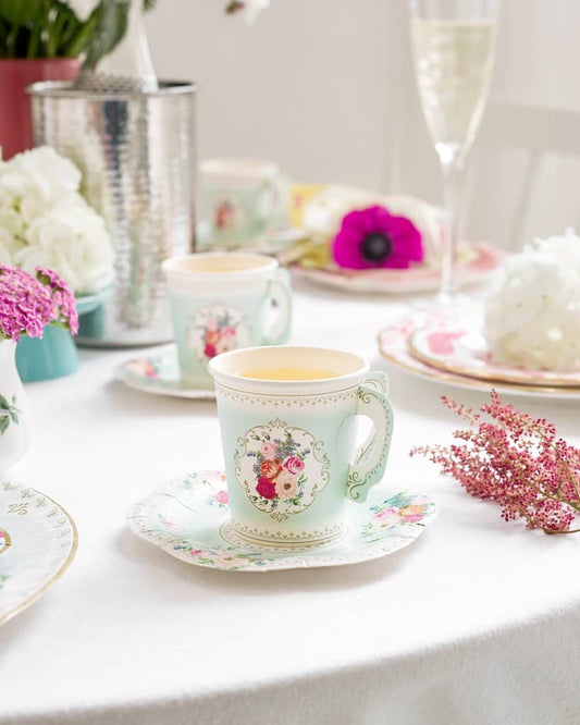 Teacups for a tea for two or tea party bridal shower