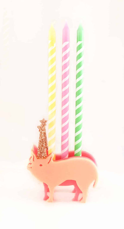 Party Pig Candle Holder