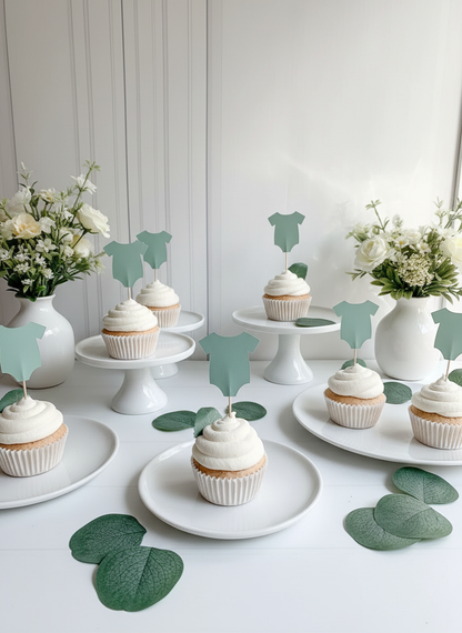 Party Shop Display with Sage Onesie Toppers
