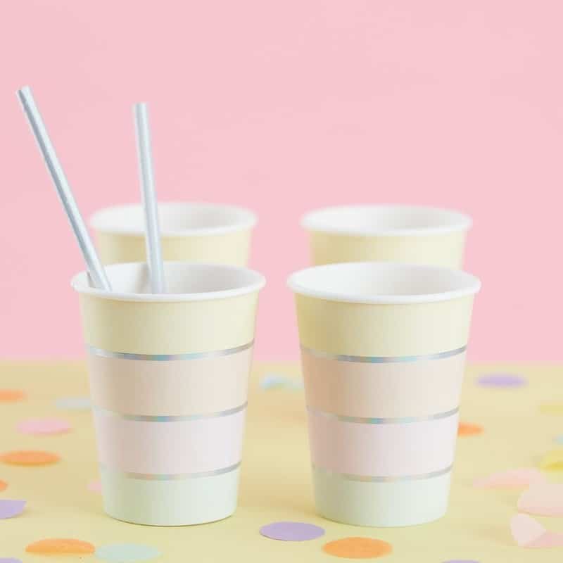 Pastel Happy Birthday Plates