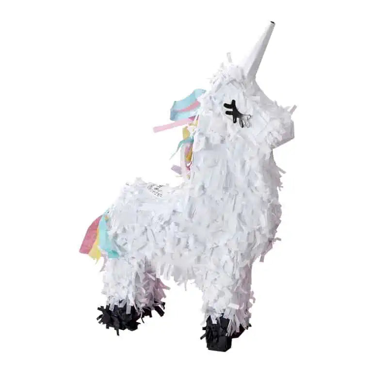 Unicorn pinata with eyelashes for a birthday party mini