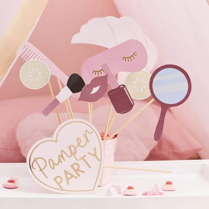 Pamper Party Photo Props for Birthdays and Bridal Showers