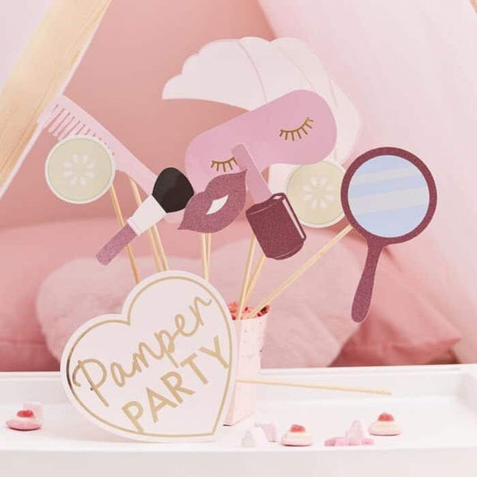 Pamper Party Photo Props for Birthdays and Bridal Showers
