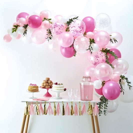 Pink Balloon Arch Kit - 70 Balloons