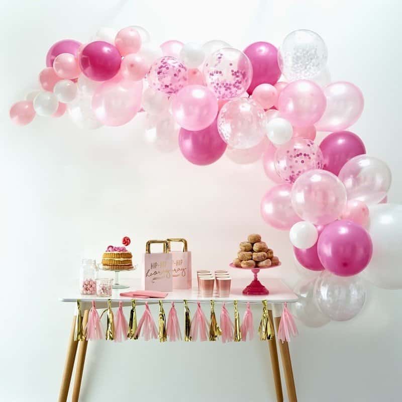 Pink Balloon Arch Kit - 70 Balloons