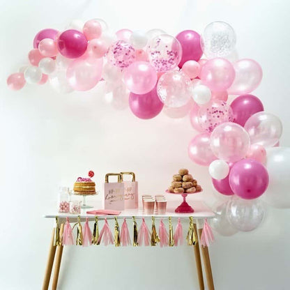 Pink Balloon Arch Kit - 70 Balloons