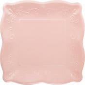 Pink Square Paper Plate Boutique and high end party supplies from EnFete Party Supplies