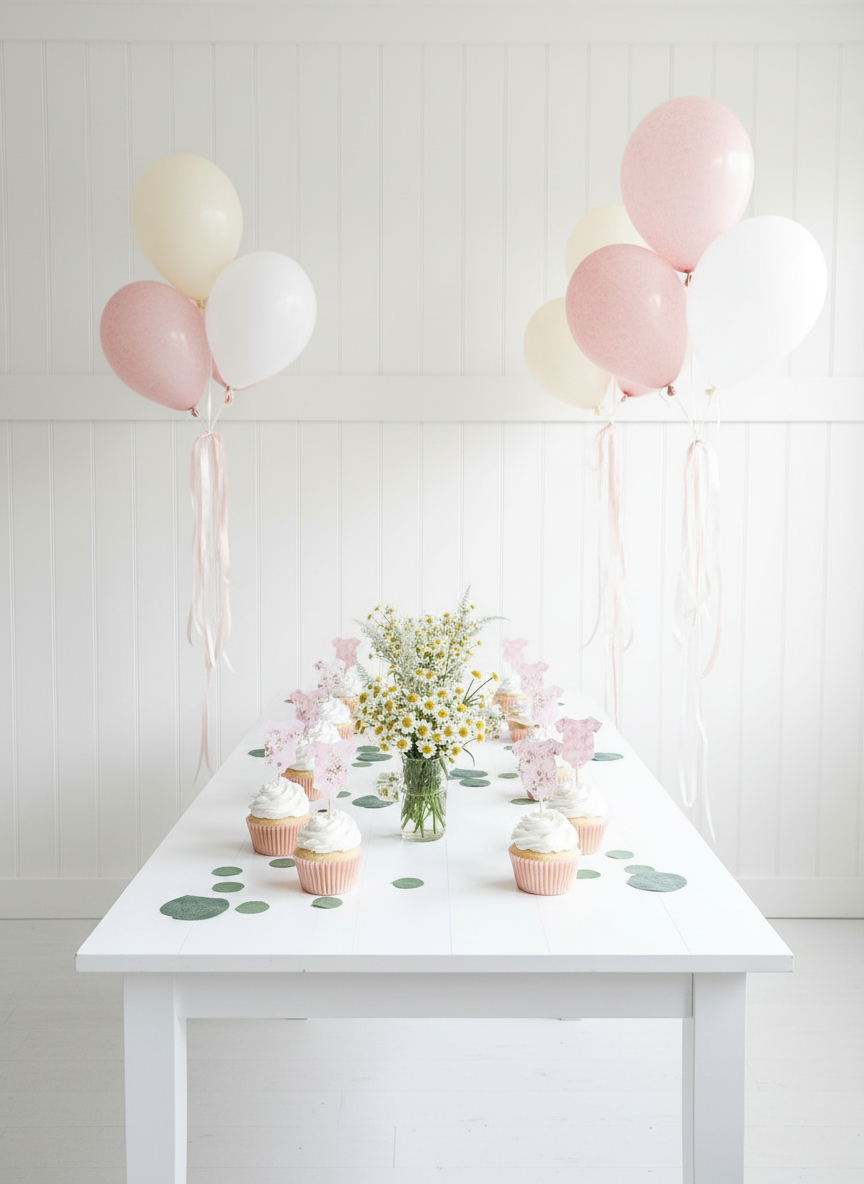 Pink Watercolor Party Display