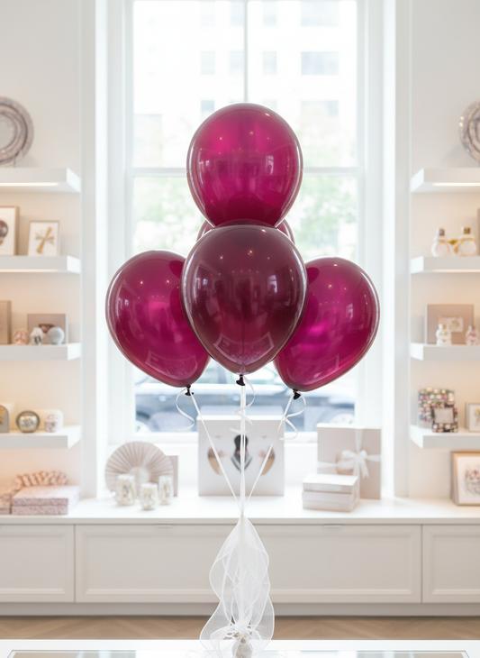 Plum Balloon Bouquet