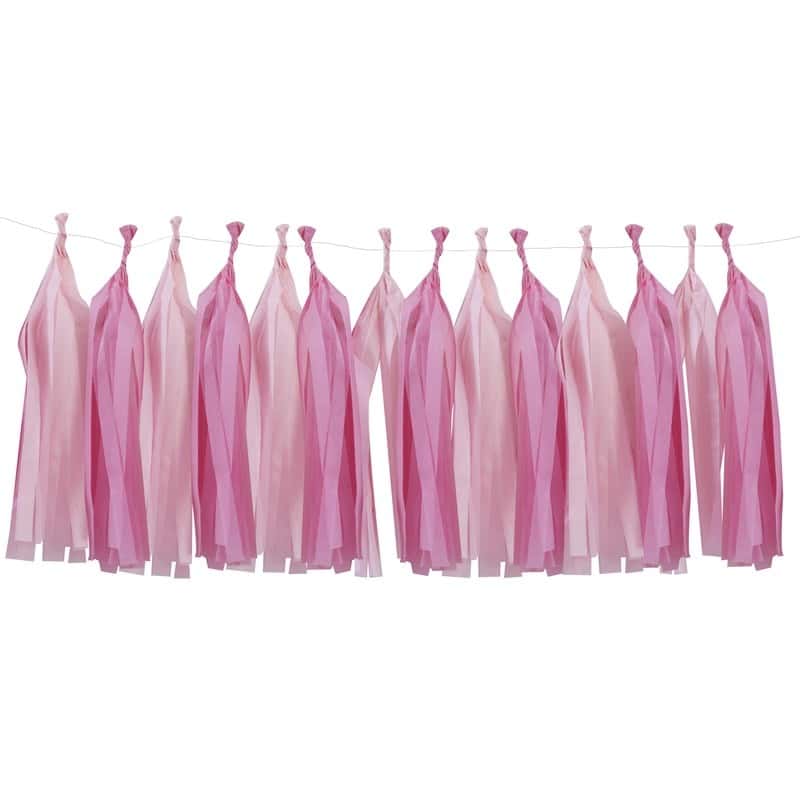 Pink Tassel Garland