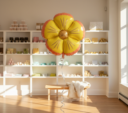 Realistic Groovy Daisy Mylar Balloon in Imperfect Shop