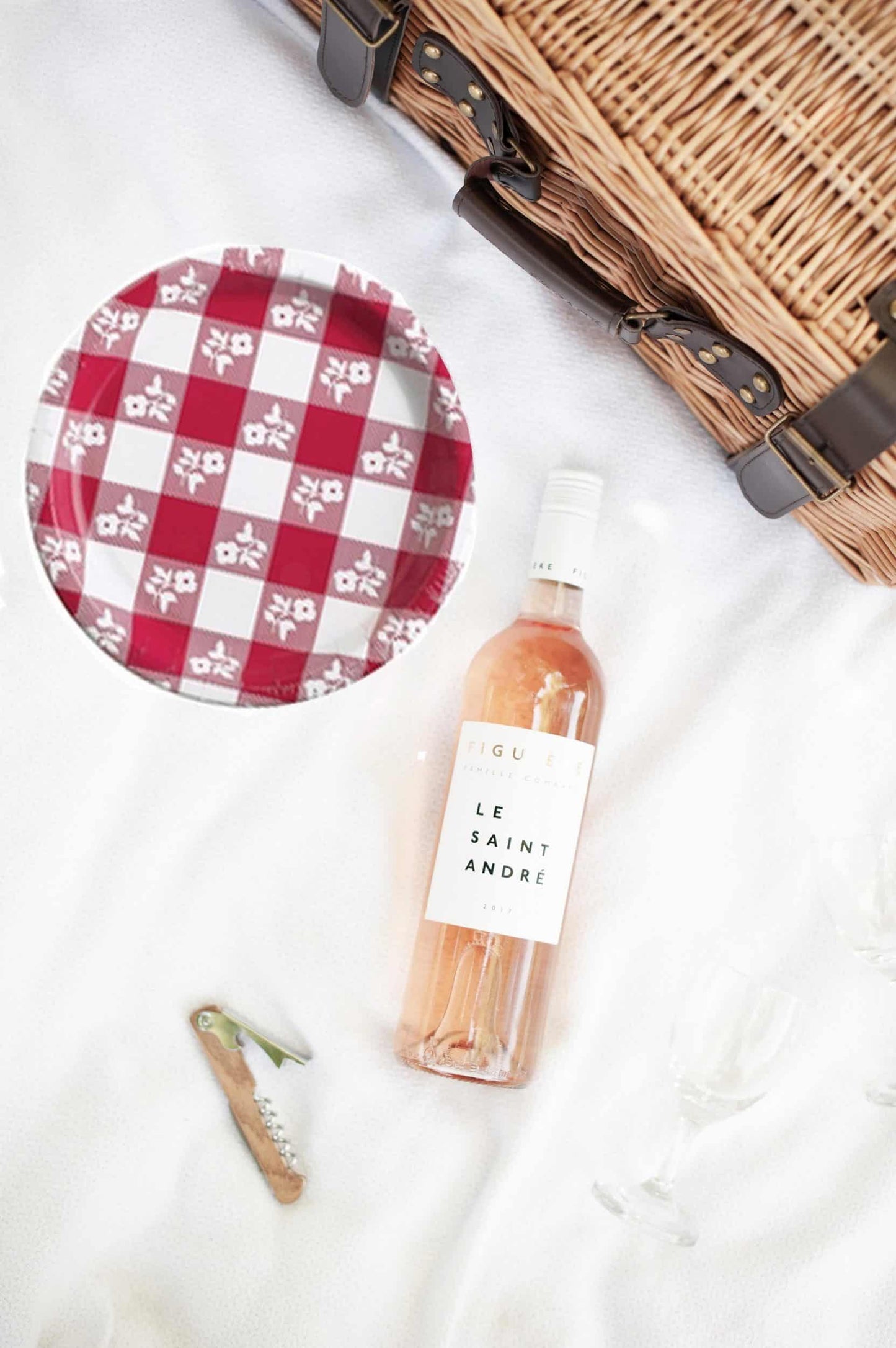 Red and White Gingham Tableware