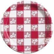 Red and White Gingham Tableware