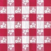 Red and White Gingham Tableware