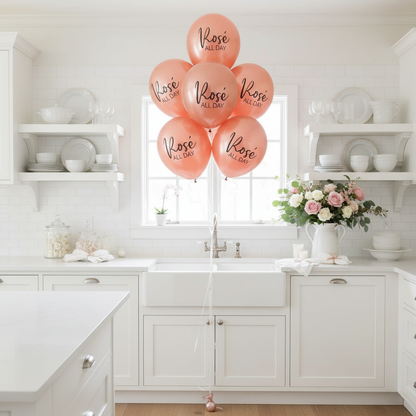 Rose All Day Balloons Kitchen Sink Display