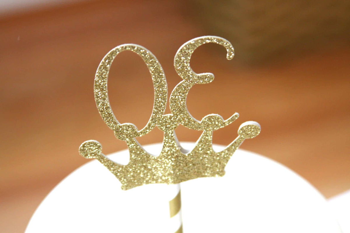 30th Birthday Crown Cake Topper | Gold or Rose Gold | EnFete Party