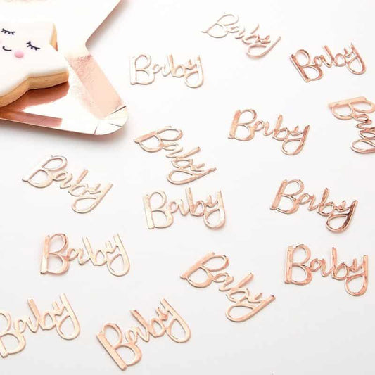 Rose Gold Baby Confetti