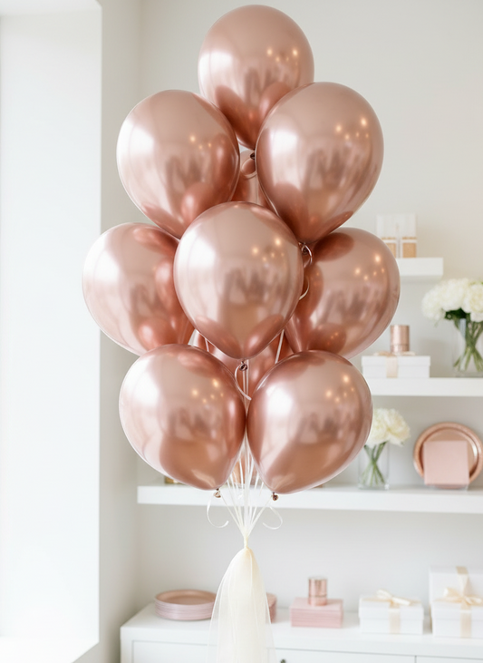 Rose Gold Balloon Bundle in Elegant Party Boutique