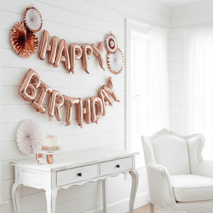 Rose Gold Balloons Close-Up