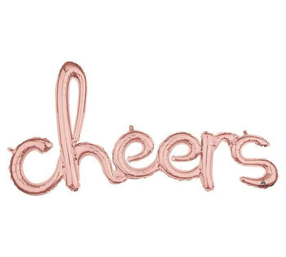 Rose Gold Cheers Balloon