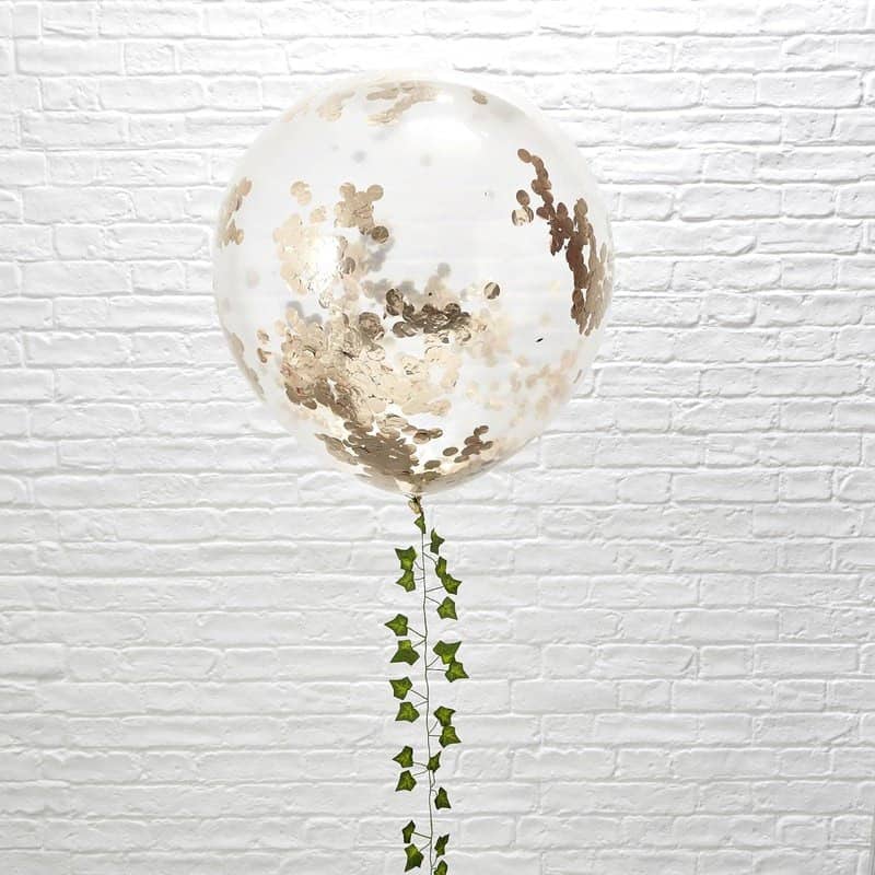 Rose Gold Confetti Balloon