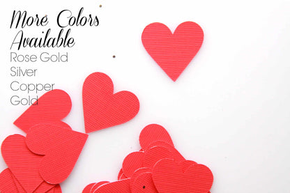 Rose Gold Hearts Confetti