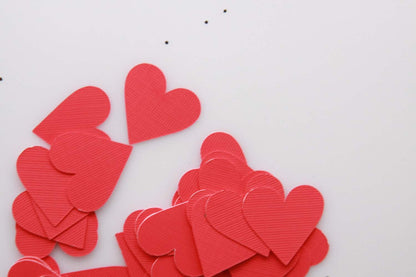 Rose Gold Hearts Confetti