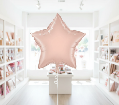 Rose Gold Star Balloon in Bright Party Shop