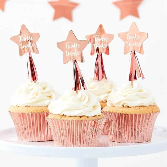 Rose Gold Twinkle Twinkle Toppers
