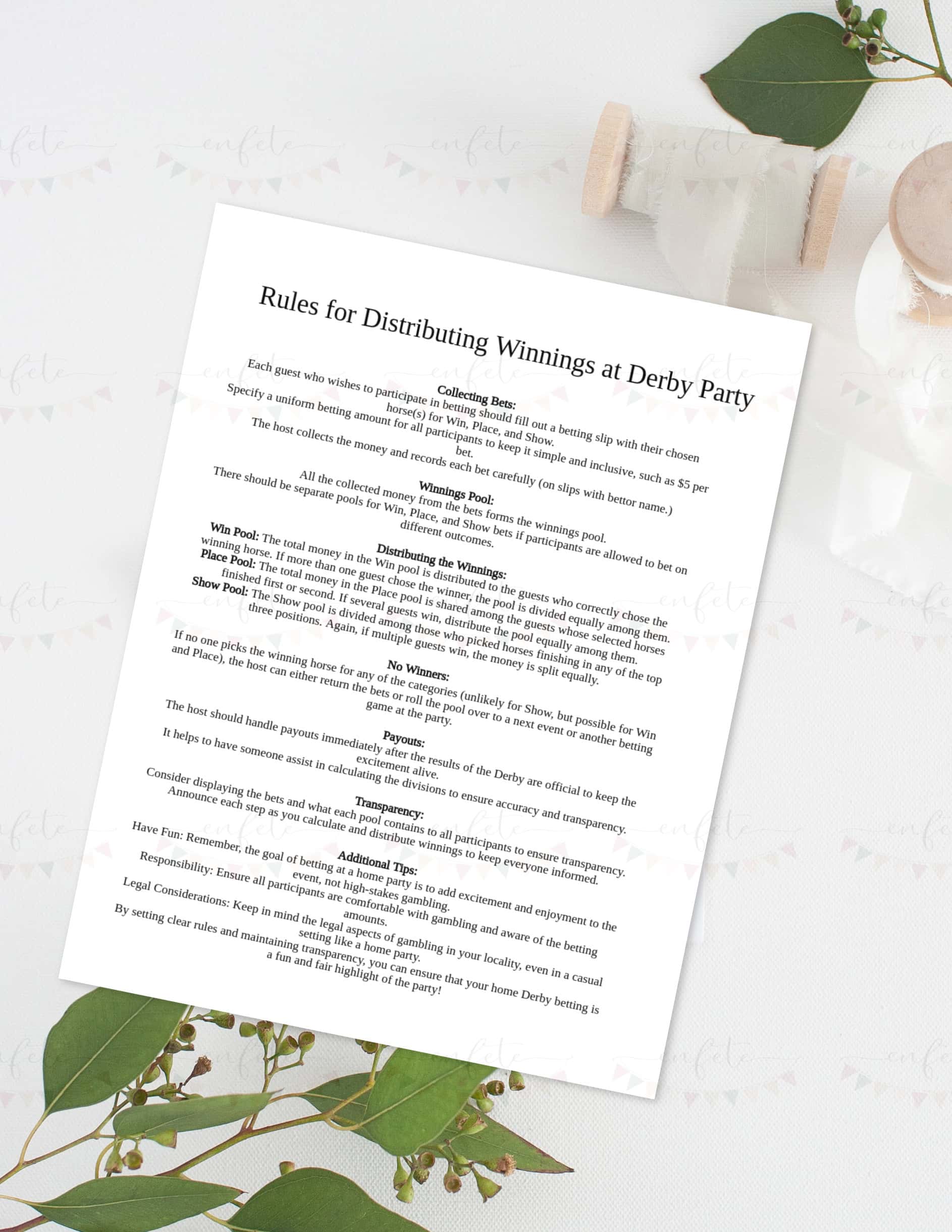 Are you gearing up for a thrilling Kentucky Derby Party in 2024? Whether you’re a seasoned race fan or just looking for an exciting addition to your event, here’s a simple how-to to setup a betting game. Betting can significantly amplify the fun at your Derby Party!